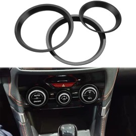 for Subaru AC Climate Control Knob Outer Ring Covers Volume Control Switch Trim for 2019-2024 Subaru Forester, Crosstrek 2018-2023 Impreza 2017-2023 Interior Conditioning Accessories (Green 3 Pcs)
