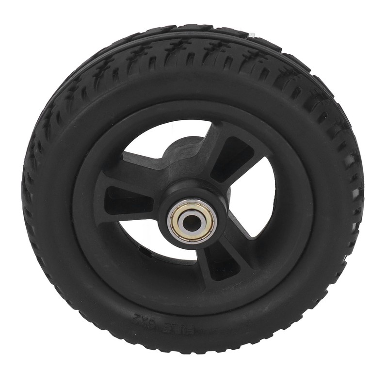 6in Wheelchair Wheel PU Non Slip Wear Resistant Strong Bearing