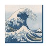 Caspari The Great Wave Paper Luncheon Napkins in Blue, Four