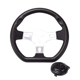ZXTDR Off-Road Kart Steering Wheel 270mm 3 Spokes for Mini Go Kart Buggy Kandi