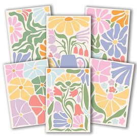Hadley Designs Tarjetas y sobres en blanco de 4 x 6 – 24 tarjetas de felicitación en blanco con sobres al por mayor, juego de tarjetas de notas de pap