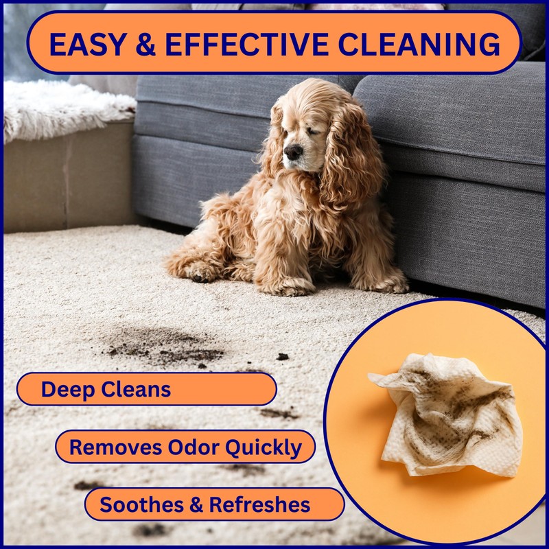 Aurora Pet Wipes – 100% Natural, Plant-Based Hypoallergenic Grooming Wipes