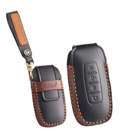 ontto Car key cover fit for Nissan X-trail T33 Qashqai 2022 J12 Ariya Altima Teana 2023 2024 Juke handmade leather key holder case keyring key chain Smart Shell Accessories 4 buttons Black B