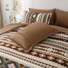 Dinjoy Brown Boho Comforter Set Queen Size,7 Pieces Bed in
