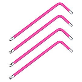 FOCMKEAS 4 PCS 2mm Ball End Hex Key Allen Wrench,Internal Hexagonal Wrench, L Shaped Long Arm S2 Steel Repairing Tool，Peach