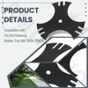 AMTHKNO 2 Pack 9" X5/8" 3-Side Edger Star Blades -