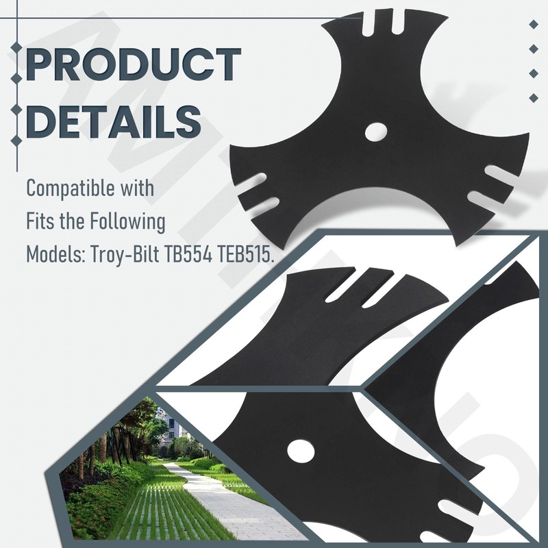 AMTHKNO 2 Pack 9" X5/8" 3-Side Edger Star Blades -