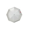 Bridgestone UM2403SR Folding Silver Umbrella, Silver/Red, 2024 Model
