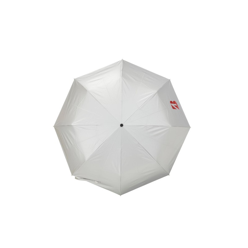 Bridgestone UM2403SR Folding Silver Umbrella, Silver/Red, 2024 Model