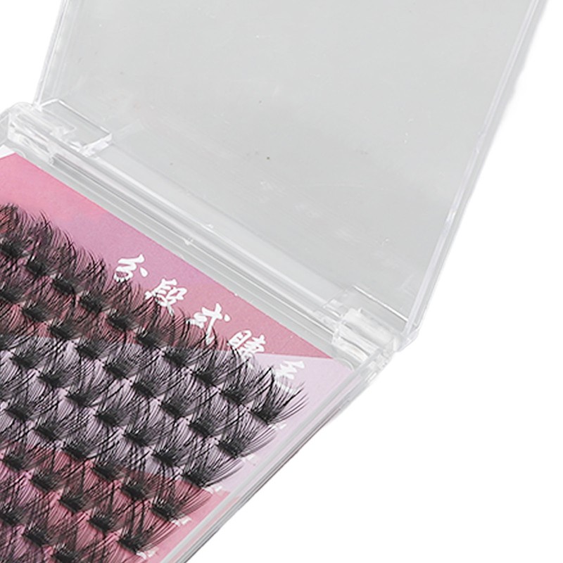 84 Clusters 14mm False Eyelashes D Curly Dense Hair DIY