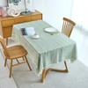 IBEQUEM Cotton Linen Table Cloth, Rectangular Stitching Tassel Tablecloth, Wrinkle