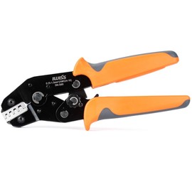 IWISS SN-58BE Precision Simultaneous Crimping Pliers, Ratchet Type, For Open-Barrel Terminals, EDM-Cut Components, 0.0004 –0.0023 in² (0.25 – 1.5 mm²), Compatible with Small to Medium-Sized Terminals