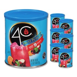 4C Powdered Drink Mix Canisters, Family Sized Bin, Thirst Quenching Flavors, 9 Quarts (Fruit Punch)