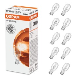OSRAM 921 Glaschetschsockelleucht 921 type W16W, 921, 12V, 10 lamp