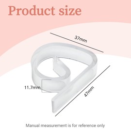 8 Stück Transparente Höhenverstellbare Tischdeckenklammern, Bis 4 cm Dicke, Rutschfeste Windfeste Halter für Außen Terrasse, Garten, Esszimmer