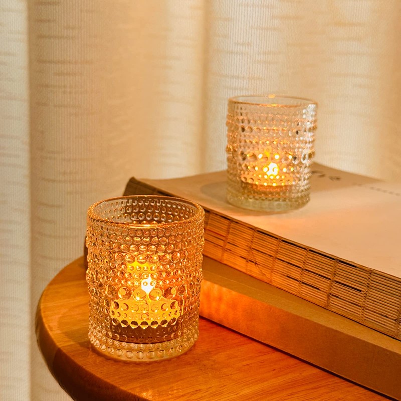 48 Pack Votive Candle Holders, Tea Light Candle Holders for