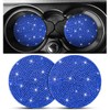 2PCS Bling Car Cup Holder Coaster, Handcrafted Rhinestone Crystal Cup