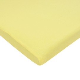 TL Care Supreme 100% Cotton Jersey Knit Fitted Cradle Sheet, Maize