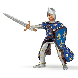 Papo -Hand-Painted - Figurine -Medieval-Fantasy -Blue Prince Philip -39253 - Collectible - for Children - Suitable for Boys and Girls - from 3 Years Old