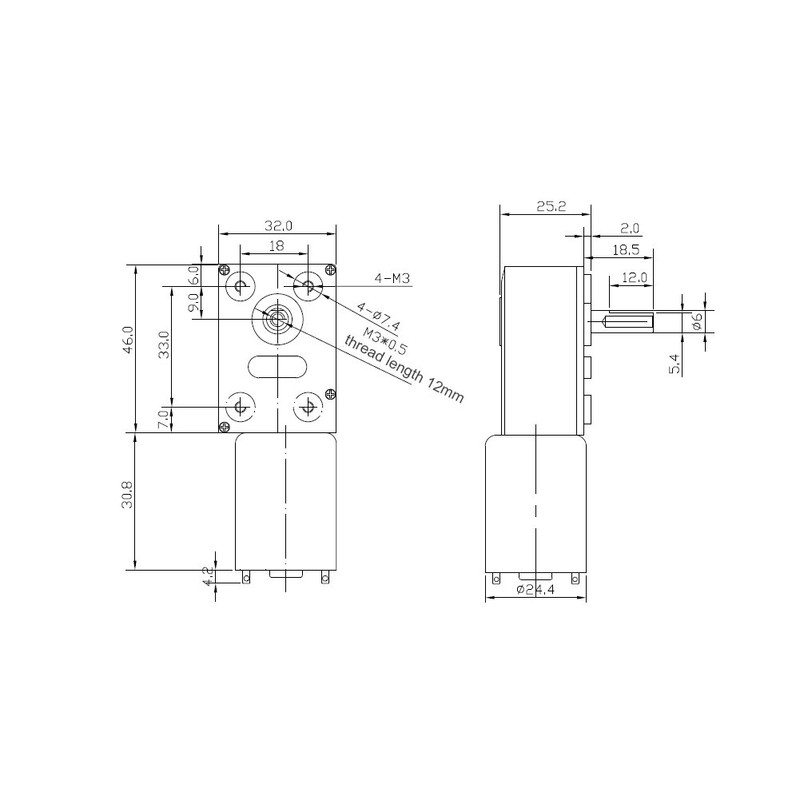 DC 12 V high torque turbine auger turbine turbo worm