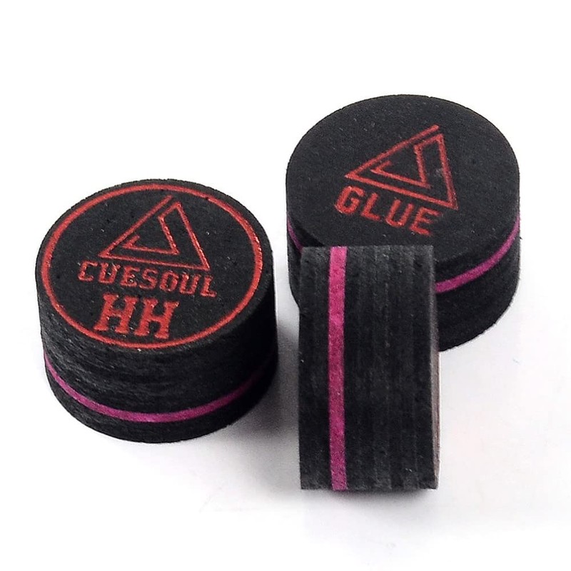 CUESOUL 6 Pieces 9 Layer 14mm Pigskin Cue Tips for
