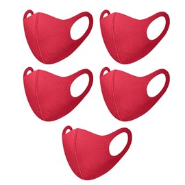 HD Novelty Pack of 5 Face Mask Washable Reusable Dustproof Cloth Mouth Cover Covering For Women Outdoors Indoors Cycling (5, Pink)