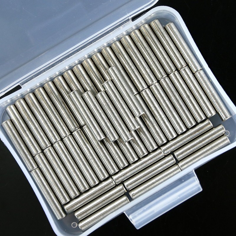 Swpeet 50Pcs 5mm x 25mm Dowel Pin Shelf Support Pegs,