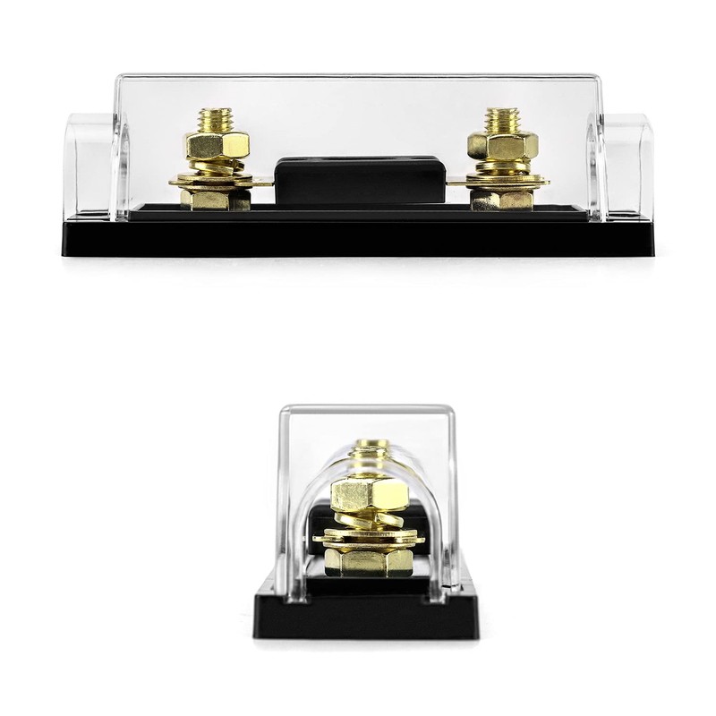 QWORK® ANL Fuse Holder 0/2/4 Gauge with 150 Amp ANL