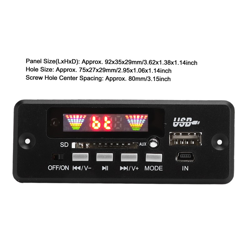 02CABT DX AUX Colorful Display Lossless FLAC MP3 Bluetooth 5.0