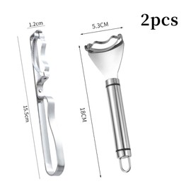 BZKSER Corn Peeler Corn Slicer - Pack of 2 Corn Peeler for Corn Cob Corn Core Remover Tool Magic Corn Stripper Tool Corn Cutter Corn Scraper with Ergonomic Handle for Kitchen