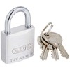 ABUS アバス南京錠 TITALIUM 64TI シルバー 25