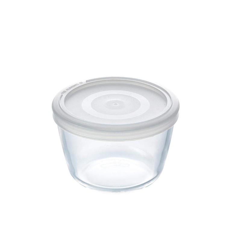 Pyrex Round Container with lid, 12 cm – 0.6 L,