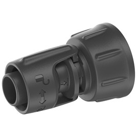 Gardena Micro-Drip-System Tap Connector 13 mm 1/2 inch-3/4 inch Thread: Adapter for Easy Assembly on a tap (Thread 3/4 inch), Reusable and Sustainable (13222-20)