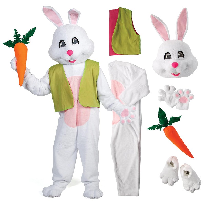 Morris Costumes Men's Easter Bunny Costume Suit with Vest &