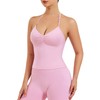 VOYJOY Impact Longline Strappy Top Workout Tank Tops for Women