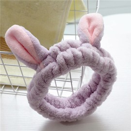 Superpalarama Rabbit Microfiber Wash Hairband Purple