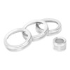 4Pcs A/C Knob Ring Trim Volume Adjuster Decor Fit for