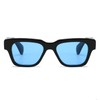 SHEEN KELLY Retro Rectangular Sunglasses for Men Women Trendy Thicker
