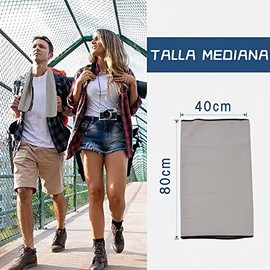 Toalla Microfibra Secado Rápido 3 Pack Toalla Natacion Super Absorbente Toalla Gym de Baño Suave y Ligero para Natacion, Toalla de Viaje Ligera y Portatil para Natacion, Deporte, (Gris)