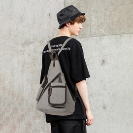 KL928 Women's Body Bag, Men's, Shoulder Bag, Crossbody Bag, Large Capacity, Lightweight, One Shoulder Bag, Canvas, Waterproof, For Commuting to Work or Work, Travel, Bicycle, Sports, Outdoor