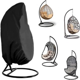 Hanging Chair Cover, Hanging Basket Swing Chair Cover, Oxford Fabric, Hanging Chair, Outdoor, Waterproof, 210D, for Lounge Chair, Rocking Chair, 190 x 115 cm
