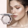 Pearl White Shimmer Glitter Highlighter Highlight Makeup Contour Powder,Silver Face
