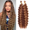 Eerya Long Curly Braiding Hair 18 Inch 2 Packs Deep
