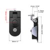 QWORK Adjustable Lever Compression Latch 13/16" Keyed Alike 4 Pack