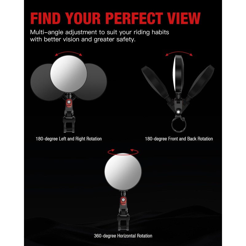 Scooter Rear-view Mirror Compatible with Ninebot by Segway All KickScooters
