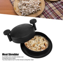 Fleischwolf-Fleisch-Zerkleinern-Werkzeug, Hähnchen-Shredder-Shred-Maschine mit Griff und Rutsch Fester Basis für Hähnchen-Schweine Fleisch-Rindfleisch, Salat-Food (Schwarz)
