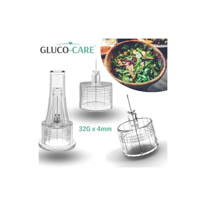 GLUCO-CARE Pen Tips 32G x 4mm (5/32’’) – Ultra-Thin Tip