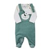 Sterntaler Nicki Ben Unisex Baby Romper Set, Dark Green (275)
