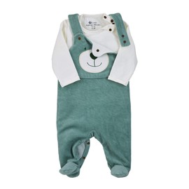Sterntaler Nicki Ben Unisex Baby Romper Set, Dark Green (275)