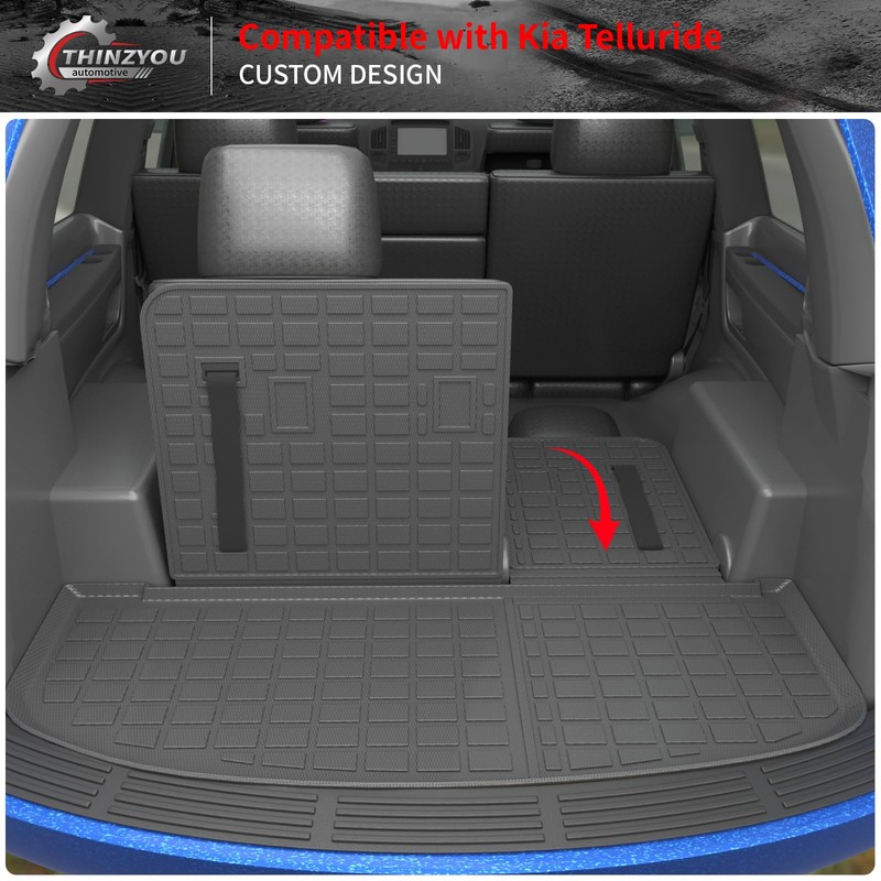 Thinzyou Cargo Mat Compatible with 2020-2025 Kia Telluride Trunk Mat